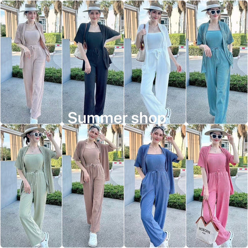Women Casual Three Piece Co-Ord Sets